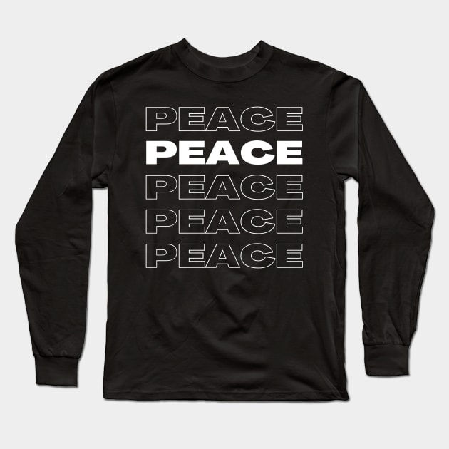 Peace Long Sleeve T-Shirt by ElevateWear